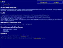 Tablet Screenshot of kecal.petricek.net
